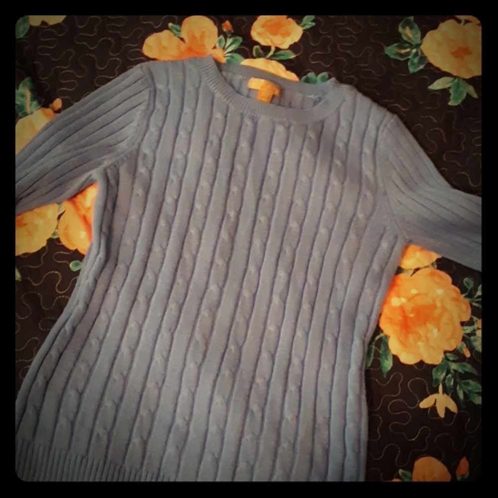 Blue winter sweater